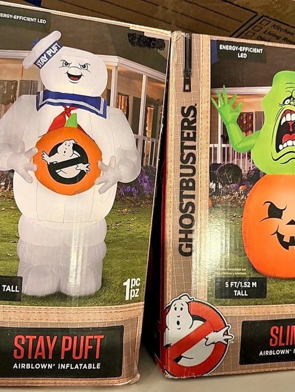 Ghostbusters Stay Puft and Slimer Airblown Inflatables Airblown Inflatables Set